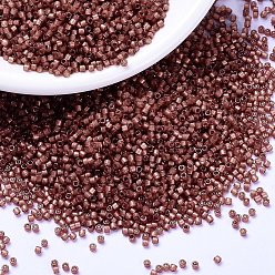 (DB2179) ОкрашенныйПурпурный Полуматовый Дуракоат с Серебряной Подкладкой Бусины miyuki delica, цилиндр, японский бисер, 11/0, (db 2179) окрашенный в пурпурный цвет полужирный серебристый, 1.3x1.6 мм, отверстие : 0.8 мм, Около 2000 шт / 10 г