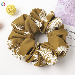 C189 Super Size - Turmeric Leaf Yellow Vintage French Retro Bow Hairband - Solid Color Satin Hair Tie