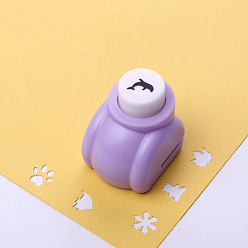 Duck Mini Plastic Craft Punch for Scrapbooking & Paper Crafts, Paper Shapers, Dolphin Pattern, 30x25x33mm