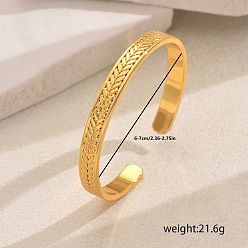 Золотой Латунь манжеты браслеты для женщин, золотые, внутренний диаметр: 2-3/8 дюйм (6 см) ~ 2-3/4 дюйм (7 см)