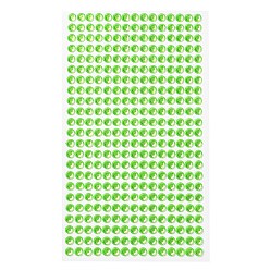 Light Green Self Adhesive Acrylic Rhinestone Stickers, Round Pattern, for DIY Scrapbooking and Craft Decoration, Light Green, 200x95mm