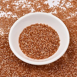 (DB1804) Окрашенный Топазовый Шелково-атласный Бусины miyuki delica, цилиндр, японский бисер, 11/0, (дБ 1804) окрашенный топаз шелк сатин, 1.3x1.6 мм, отверстие : 0.8 мм, Около 2000 шт / 10 г