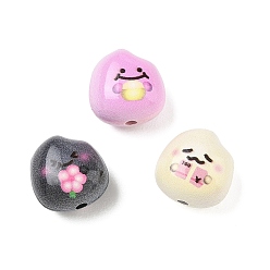 Rice Perles en alliage de peinture à cuire, couleur mixte, riz, 13x18x6mm, Trou: 1.8mm, environ 3 pcs / sachet 