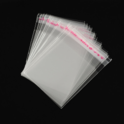 Clear OPP Cellophane Bags, Small Jewelry Storage Bags, Self-Adhesive Sealing Bags, Rectangle, Clear, 7x5cm, Unilateral Thickness: 0.035mm, Inner Measure: 5x5cm