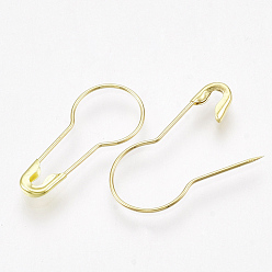 Golden Brass Calabash Pins, Knitting Stitch Marker, Golden, 20~21x9x1.5mm, Pin: 0.5mm, about 1000pcs/bag