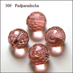 Light Salmon Imitation Austrian Crystal Beads, Grade AAA, Faceted, Round, Light Salmon, 6mm, Hole: 0.7~0.9mm