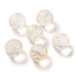 Gold Transparent Glass Beads, Cube, Gold, 12x12x12mm, Hole: 1.4mm