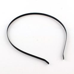 Negro Accesorios para el cabello electroforesis resultados de la banda de pelo de hierro, negro, 115 mm