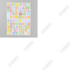 (52) Непрозрачная лаванда 20 самоклеящиеся виниловые наклейки с изображениями, буква аз, разноцветные, 187x136x0.1 мм