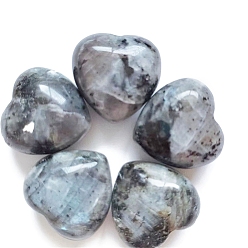 Labradorite Natural Labradorite Healing Stones, Heart Love Stones, Pocket Palm Stones for Reiki Ealancing, 15x15x10mm