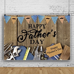 Tool Father's Day Party Cloth Banner Decoration, Photography Backdrops, Rectangle, Tools Pattern, 800x1200mm