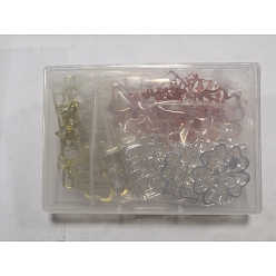 Mixed Color 18Pcs 9 Styles Alloy Open Back Bezel Pendants, For DIY UV Resin, Epoxy Resin, Pressed Flower Jewelry, Cadmium Free & Lead Free, Castle, Mixed Color, 2pcs/style