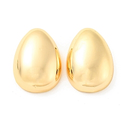 Real 18K Gold Plated Brass Pendants, Teardrop, Real 18K Gold Plated, 24x17x8mm, Hole: 3.5x2.5mm