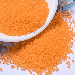 (DB1133) Непрозрачный Мандариновый Бусины miyuki delica, цилиндр, японский бисер, 11/0, (дб 1133) непрозрачный мандарин, 1.3x1.6 мм, отверстие : 0.8 мм, Около 2000 шт / 10 г