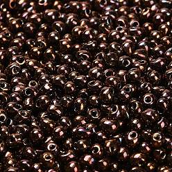 (DP457B) Metallic Dark Raspberry Iris Миюки 3.4мм капельные бусины, японский бисер, Ирис, (dp457b) металлический темно-малиновый ирис, 3.4x3 мм, отверстие : 0.65 мм, Около 180 шт / 10 г