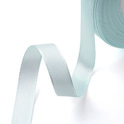 Light Cyan Single Face Satin Ribbon, Polyester Ribbon, Breast Cancer Pink Awareness Ribbon Making Materials, Valentines Day Gifts, Boxes Packages, Light Cyan, 3/8 inch(10mm), about 25yards/roll(22.86m/roll), 10rolls/group, 250yards/group(228.6m/group)