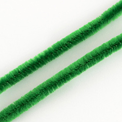 Зеленый 11.8 очистители дюймовых труб, стебель синели своими руками, мишура, гирлянда, ремесло, проволока, зелёные, 300x5 мм