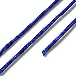 Bleu Fil à broder en polyester, fils de point de croix, bleu, 1.5mm, 20 m / bundle