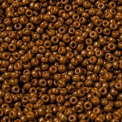 (RR4459) Duracoat Dyed Opaque Sienna MIYUKI Round Rocailles Beads, Japanese Seed Beads, 8/0, (RR4459) Duracoat Dyed Opaque Sienna, 3mm, Hole: 1mm, about 19000~20500pcs/pound