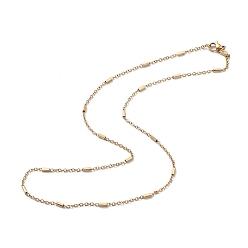 Golden Ion Plating(IP) 304 Stainless Steel Satellite Chain Necklace for Men Women, Golden, 17.87 inch(45.4cm)
