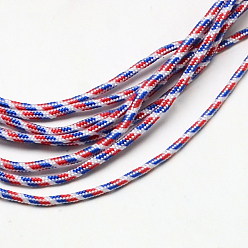 Royal Blue Polyester & Spandex Cord Ropes, 1 Inner Core, Royal Blue, 2mm, about 109.36 yards(100m)/bundle