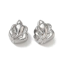 Stainless Steel Color 304 Stainless Steel Beads, Elephant, Stainless Steel Color, 7.5x6.5x5.5mm, Hole: 2mm