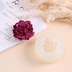 Flower DIY 3D Flower Candle Silicone Molds, Candle Making Tool, Perfume Plaster Molds, Carnation Pattern, 7x3cm