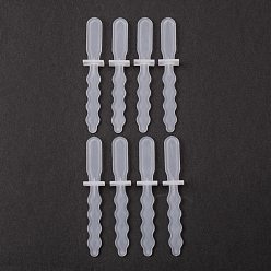 White Silicone Molds, Ice Pop Molds, Dagger, White, 86x15x2mm, about 20pcs/set