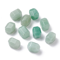 Green Aventurine Natural Green Aventurine Beads, Faceted, Polygon, 15~16.5x11~12x11~12mm, Hole: 1.1mm