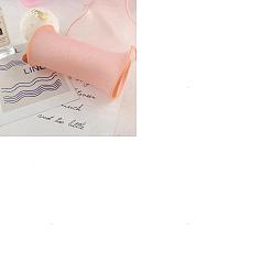 Персиковый Слойка 12м полиэстерная пряжа лента, для упаковки подарков, розовые, 4-5/8 дюйм (117 мм) ~ 4-3/4 дюйм (120 мм)