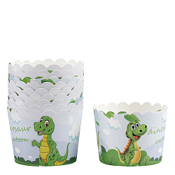 Green Cupcake Paper Baking Cups, Greaseproof Muffin Liners Holders Baking Wrappers, Green, 70x55mm, about 50pcs/set