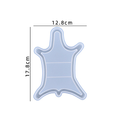 Zebra Silicone Tray Molds, Resin Casting Molds, for UV Resin, Epoxy Resin Craft Making, Zebra Pattern, 178x128x16.5mm, Inner Diameter: 162x73mm