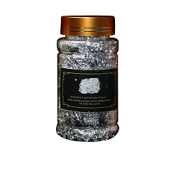 Серебро Фольга, для поделок из смолы, ногтей, Картина, аксессуары для украшения позолотой, серебряные, размер бутылки: 75x55 мм