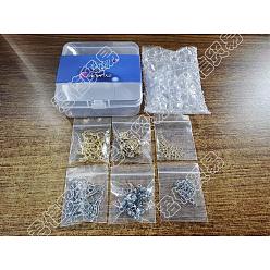 Golden & Stainless Steel Color Unicraftale DIY Glass Ball Bottle Drop Earring Making Finding Kit, Including 
201 Stainless Steel Bead Cap Pendant Bails, Glass Globe Ball Bottles, 304 Stainless Steel Earring Hooks & Jump Rings, Golden & Stainless Steel Color, Bead Cap Pendant Bails: 40pcs/box