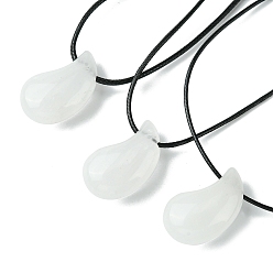 Хрусталь Ожерелья из натурального кварца, воском шнура, Магатама, 14.17~27.95 дюйм (36~71 см)