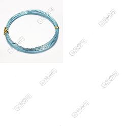 Аква 4 прокатывает круглую алюминиевую проволоку, гибкая металлическая проволока, для поделок и поделок, вода, 15 датчик, 1.5 мм, 5 м / рулон (16.4 фут / рулон)