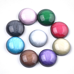 Mixed Color Resin Cabochons, Dome/Half Round, Mixed Color, 14x5mm