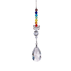 Teardrop Подвеска в виде ловца солнца из хрустального стекла, создатель радуги, украшение сада и дома своими руками, слеза, 280 мм