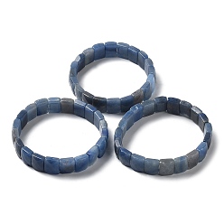Kyanite Natural Kyanite Stretch Bracelets, Faceted, Rectangle, 2-3/8 inch(6cm)