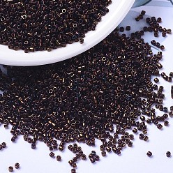 (DB1002) Металлический Темно-Медно-Золотой Ирис Бусины miyuki delica, цилиндр, японский бисер, 11/0, (дб 1002) металлик темно-медно-золотой ирис, 1.3x1.6 мм, отверстие : 0.8 мм, Около 2000 шт / 10 г