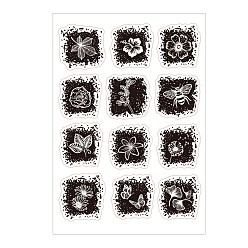 Other Plants PVC Plastic Stamps, for DIY Scrapbooking, Photo Album Decorative, Cards Making, Stamp Sheets, Plants Pattern, 16x11x0.3cm