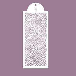 Лист Шаблоны трафаретов для рисования пластиковых питомцев, прямоугольник с рисунком смешивания, лист, 390x150 мм