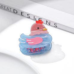 Синий Заколки-коготки из ацетата целлюлозы для цыплят, аксессуары для волос для женщин и девочек, синие, 50x43 мм