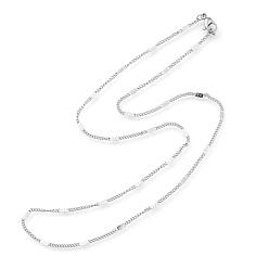 Stainless Steel Color 304 Stainless Steel Link Chain Necklaces, Curb Chain Necklaces, with 304 Stainless Steel Clasps, Stainless Steel Color, 17.6 inch(44.8cm), 1.5mm
