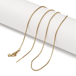 Настоящее золото 18K Ion plaing(ip) 304 ожерелья из нержавеющей стали, регулируемые слайдерные ожерелья для женщин, реальный 18 k позолоченный, 20.28 дюйм (51.5 см)