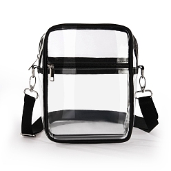 Black Women's Shoulder Bags, Transparent Ita Bags, Display Collector Bag for Anime Cosplay, Black, 23x17.5x7cm