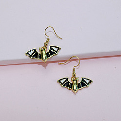 earrings Minimalist Gothic Bat Earrings and Necklace Set for Women Halloween Costume
