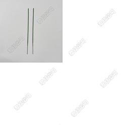 Зеленый 100шт. железный стебель для цветка, с пластиковым выводом, для подставки для букета из искусственных цветов, зелёные, 205x2 мм