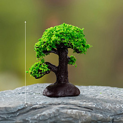 Кокосово-Коричневый Мини-модель дерева из смолы, аксессуары для кукольного домика с микро-ландшафтом, притворяясь опорными украшениями, кокосового коричневый, 37x37 мм