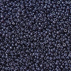 (RR171) Dark Smoky Amethyst Luster MIYUKI Round Rocailles Beads, Japanese Seed Beads, 11/0, (RR171) Dark Smoky Amethyst Luster, 2x1.3mm, Hole: 0.8mm, about 50000pcs/pound